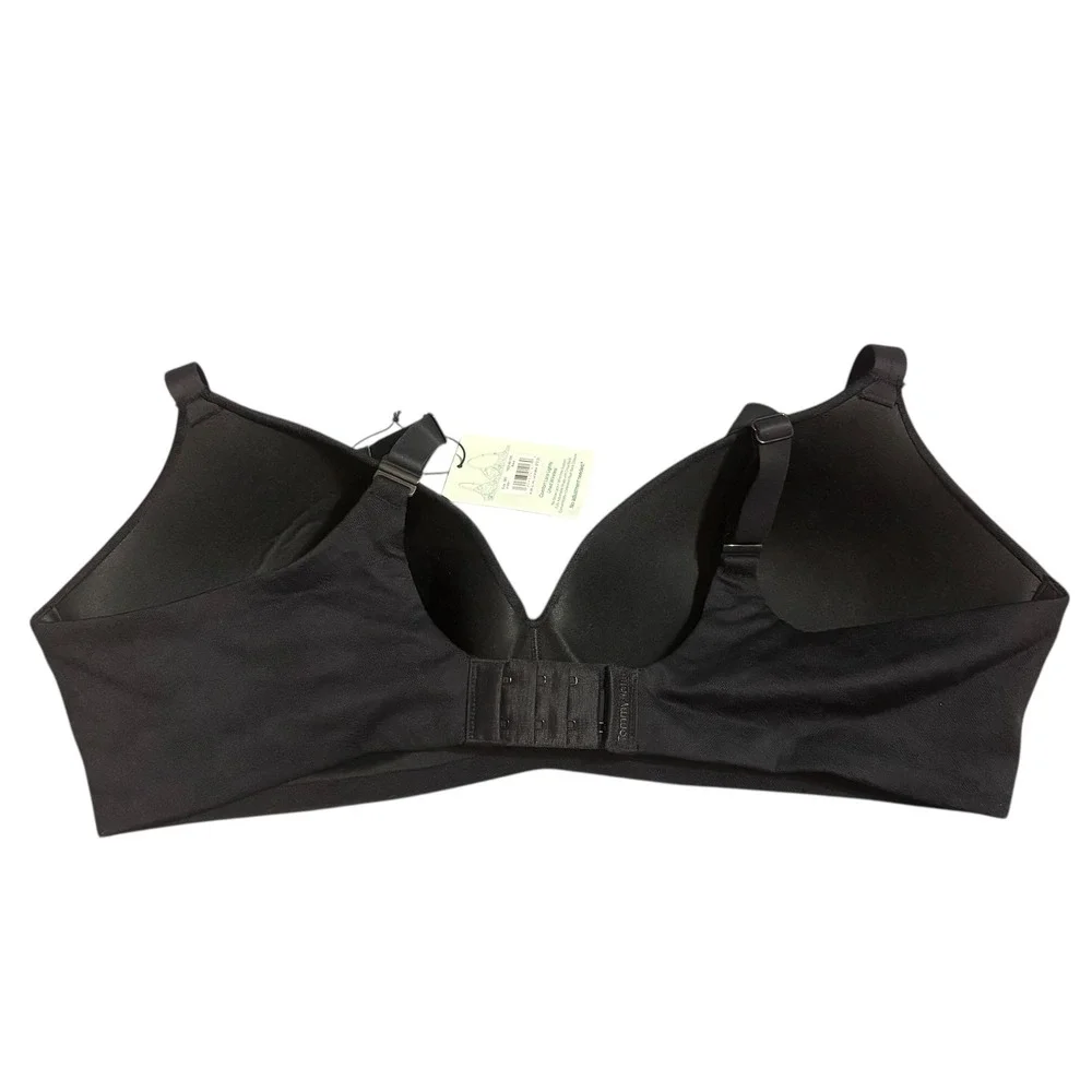 Tommy John Bra 38D Second Skin Lightly‎ Lined Wireless Black Lace New